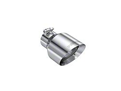 MBRP Angled Cut Dual Wall Exhaust Tip; 5-Inch; Polished (Fits 3-Inch Tailpipe)