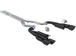 MBRP Armor BLK Valve Delete Cat-Back Exhaust; Race Version (24-25 Mustang GT w/ Active Exhaust)