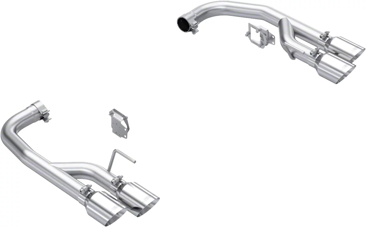 MBRP Armor Lite Valve Delete Axle-Back Exhaust with Polished Tips; Race Version (2024 Mustang GT w/ Active Exhaust)