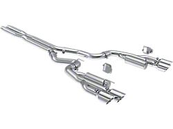 MBRP Armor Lite Valve Delete Cat-Back Exhaust with Polished Tips; Race Version (2024 Mustang GT w/ Active Exhaust)