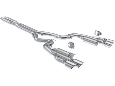 MBRP Armor Lite Valve Delete Cat-Back Exhaust with Polished Tips; Race Version (24-25 Mustang GT w/ Active Exhaust)