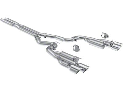 MBRP Armor Lite Valve Delete Cat-Back Exhaust with Polished Tips; Race Version (2024 Mustang GT w/ Active Exhaust)