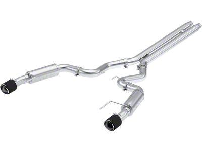 MBRP Armor Pro Cat-Back Exhaust with Carbon Fiber Tips; Race Version (2024 Mustang GT Fastback w/o Active Exhaust)