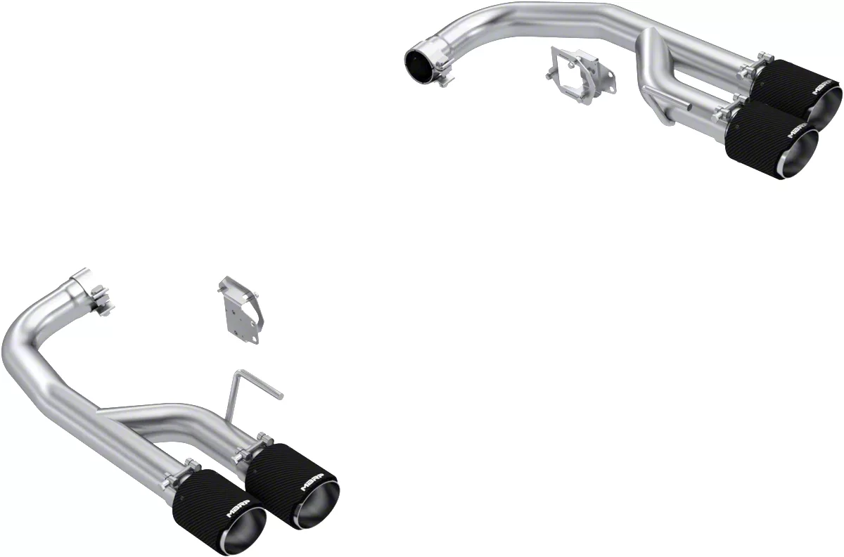 MBRP Armor Pro Valve Delete Axle-Back Exhaust with Carbon Fiber Tips; Race Version (2024 Mustang GT w/ Active Exhaust)