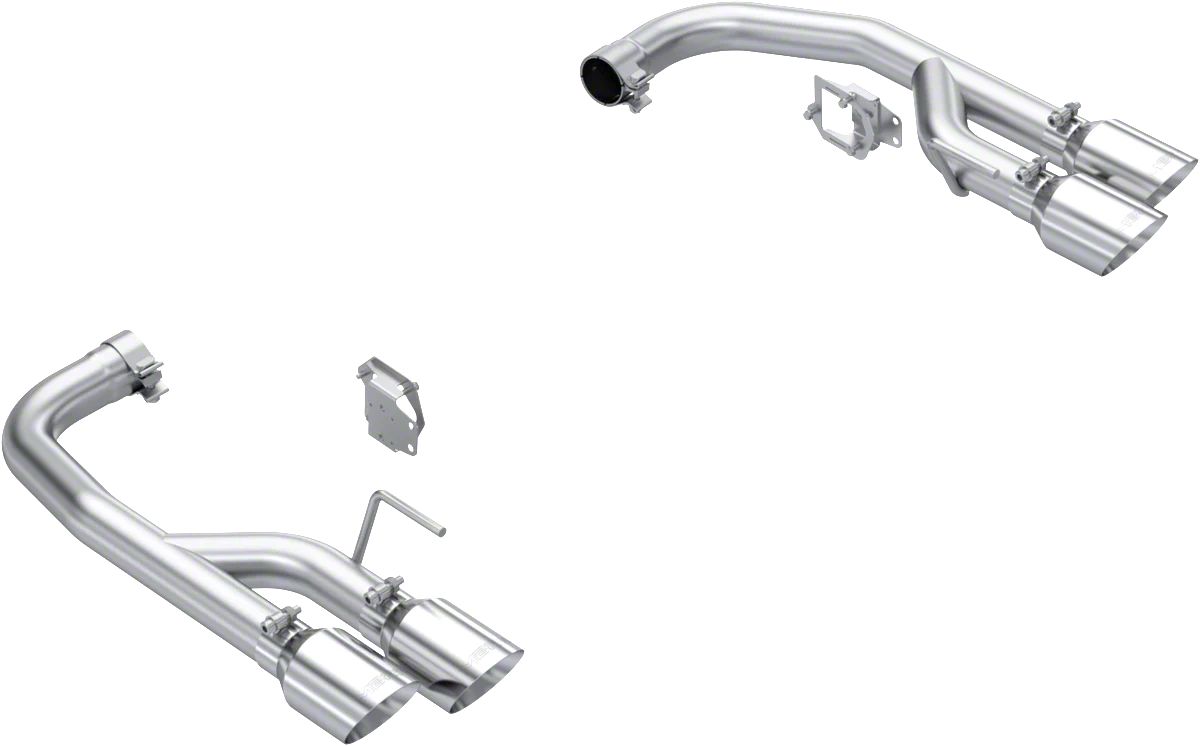 MBRP Armor Pro Valve Delete Axle-Back Exhaust with Polished Tips; Race Version (2024 Mustang GT w/ Active Exhaust)