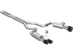 MBRP Armor Pro Valve Delete Cat-Back Exhaust with Carbon Fiber Tips; Street Version (24-26 Mustang GT w/ Active Exhaust)