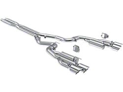 MBRP Armor Pro Valve Delete Cat-Back Exhaust with Polished Tips; Race Version (24-26 Mustang GT w/ Active Exhaust)