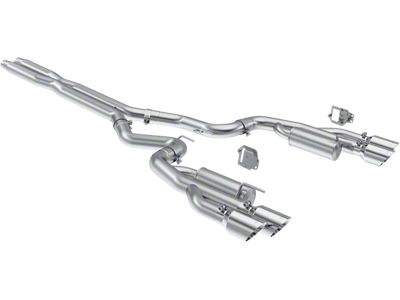 MBRP Armor Pro Valve Delete Cat-Back Exhaust with Polished Tips; Race Version (2024 Mustang GT w/ Active Exhaust)