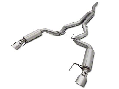 MBRP Armor Lite Cat-Back Exhaust with Y-Pipe; Race Version (15-23 Mustang EcoBoost Fastback w/o Active Exhaust)