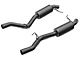 MBRP Armor BLK Cat-Back Exhaust with H-Pipe; Street Version (15-17 Mustang GT)