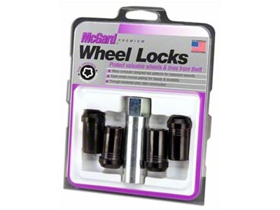McGard Black Tuner Style Wheel Lock Set; 14mm x 1.5 (08-23 Challenger)