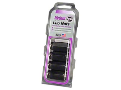 McGard Black Cone Seat Style Lug Nut Kit; 14mm x 1.5; Set of 4 (20-25 Corvette C8)