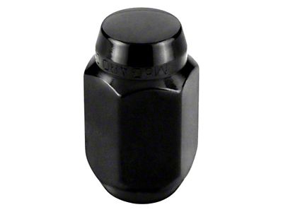 McGard Black Cone Seat Style Lug Nut Kit; 1/2-20; Set of 4 (79-14 Mustang)