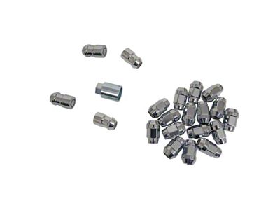 McGard Chrome Bulge Cone Seat Style 5-Lug Wheel Installation Kit; 1/2-20 (79-04 Mustang)
