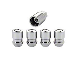 McGard Chrome Cone Seat Wheel Lock Set; 1/2-20; Set of 4 (79-14 Mustang)