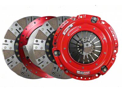 McLeod RXT 1200 HD Twin Disc 1200HP Ceramic Clutch Kit with 6-Bolt Aluminum Flywheel; 26-Spline (98-15 V8 Camaro)