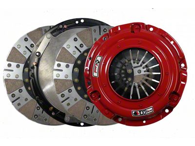 McLeod RXT Twin Disc 1000HP Ceramic Clutch Kit with 6-Bolt Aluminum Flywheel; 26-Spline (98-02 5.7L Camaro)