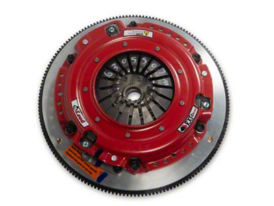 McLeod RXT Twin Disc 1000HP Ceramic Clutch Kit with 6-Bolt Aluminum Flywheel; 26-Spline (97-04 Corvette C5)