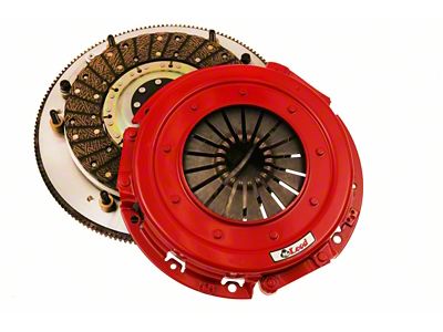 McLeod RXT Twin Disc 1000HP Ceramic Clutch Kit with 8-Bolt Steel Flywheel; 26-Spline (96-04 4.6L Mustang)