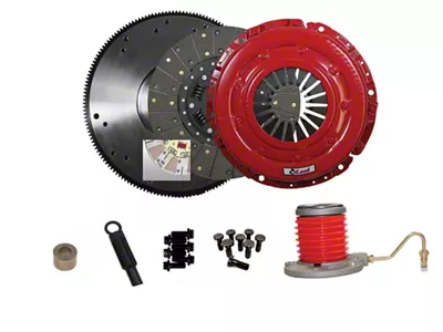 McLeod Super Street Pro Organic/Ceramic Clutch Kit with 8-Bolt Aluminum Flywheel; 23-Spline (11-14 Mustang GT)