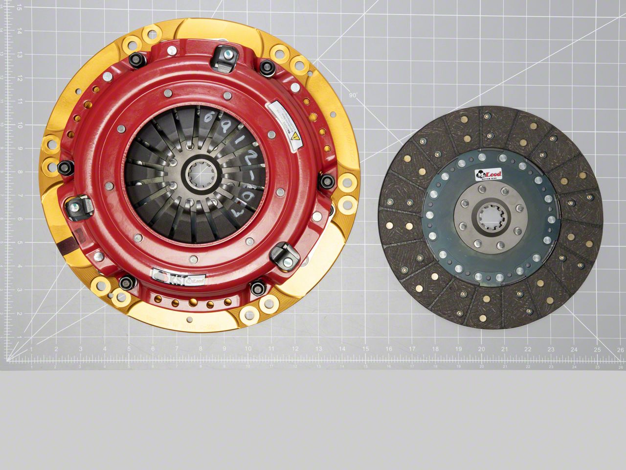 McLeod Mustang RST Twin Disc 800HP Organic Clutch Kit; 10 Spline