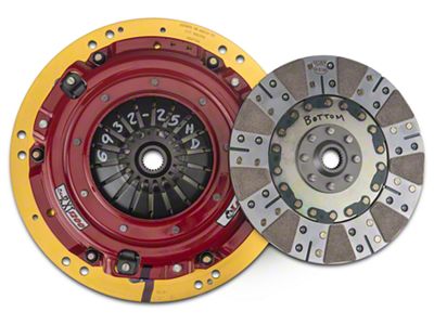 McLeod RXT Twin Disc 1200HP Ceramic Clutch Kit; 23-Spline (11-17 Mustang GT; 12-13 Mustang BOSS 302)