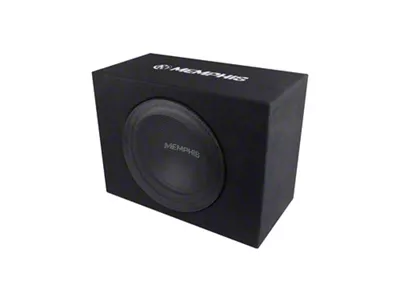 Memphis Audio Street Reference Amplified Enclosure with Single 12-Inch Subwoofer; 150-Watt (Universal; Some Adaptation May Be Required)