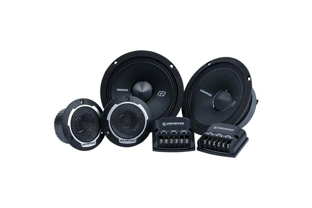 Memphis Audio SRX Pro Component Speakers with LED Tweeters;  125-Watt; 4ohm (Universal; Some Adaptation May Be Required) - Main Image