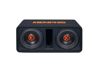 Memphis Audio MOJO Dual 12-Inch Loaded Subwoofer Enclosure (Universal; Some Adaptation May Be Required)