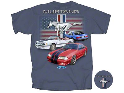 Men's RWB Foxbody Mustangs; Indigo