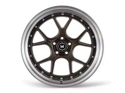 MFlow Racing MFL1 Matte Bronze with Machined Lip Wheel; 18x9.5; 30mm Offset (05-09 Mustang)