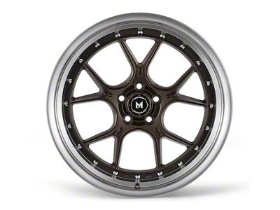 MFlow Racing MFL1 Matte Bronze with Machined Lip Wheel; 20x9.5; 35mm Offset (05-09 Mustang)