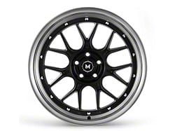 MFlow Racing MFL2 Matte Black with Machined Lip Wheel; 18x8.5; 35mm Offset (05-09 Mustang)