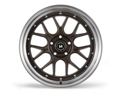 MFlow Racing MFL2 Matte Bronze with Machined Lip Wheel; 18x9.5; 30mm Offset (05-09 Mustang)