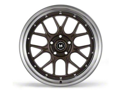 MFlow Racing MFL2 Matte Bronze with Machined Lip Wheel; 19x9.5; 30mm Offset (05-09 Mustang)