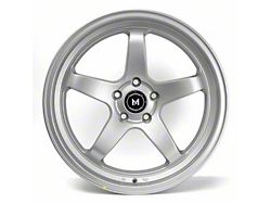 MFlow Racing MFR3 Hyper Silver Wheel; 18x9.5; 35mm Offset (05-09 Mustang)