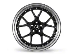 MFlow Racing MFL1 Matte Black with Machined Lip Wheel; 19x8.5; 35mm Offset (10-15 Camaro, Excluding ZL1)