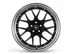 MFlow Racing MFL2 Matte Black with Machined Lip Wheel; 19x8.5; 35mm Offset (10-15 Camaro, Excluding ZL1)