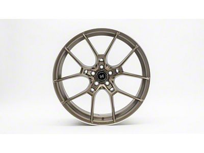 MFlow Racing MFR4 Matte Bronze Machined Wheel; 19x8.5; 35mm Offset (10-14 Mustang GT w/o Performance Pack, V6)
