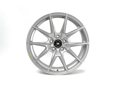 MFlow Racing MFR2 Hyper Silver Wheel; 18x8.5; 35mm Offset (15-23 Mustang GT w/o Performance Pack, EcoBoost, V6)