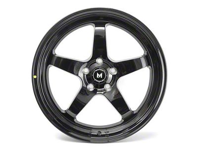 MFlow Racing MFR3 Gloss Black Wheel; 18x8.5; 35mm Offset (15-23 Mustang GT w/o Performance Pack, EcoBoost, V6)