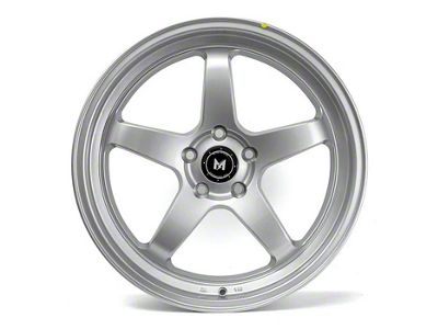 MFlow Racing MFR3 Hyper Silver Wheel; 18x8.5; 35mm Offset (99-04 Mustang)