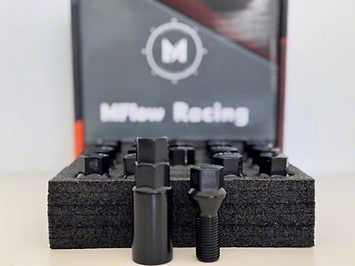 20 Black Lug Nuts 14x1.5 For 2008 Up Dodge Charger Scat Pack Hellcat