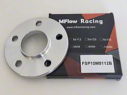 MFlow Racing 10mm Hub Centric Wheel Spacers; Black (06-23 Charger)