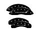 MGP Brake Caliper Covers with Challenger Stripes Logo; Black; Front and Rear (08-14 Challenger SRT8; 2015 Challenger SRT 392; 15-23 Challenger Scat Pack w/ 4-Piston Front Calipers)