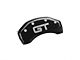 MGP Brake Caliper Covers with GT Logo; Black; Front and Rear (10-14 Mustang GT w/o Performance Pack)