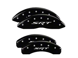 MGP Brake Caliper Covers with SRT Logo; Black; Front and Rear (08-14 Challenger SRT8; 2015 Challenger SRT 392; 15-23 Challenger Scat Pack w/ 4-Piston Front Calipers)