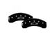 MGP Brake Caliper Covers with Bowtie Logo; Black; Front and Rear (98-02 Camaro)