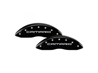 MGP Black Caliper Covers with Camaro and Z28 Logo; Front and Rear (98-02 Camaro)