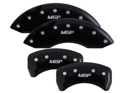 MGP Black Caliper Covers with MGP Logo; Front and Rear (98-02 Camaro)